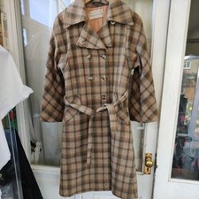 Vintage plaid trenchcoat for sale  HARROW