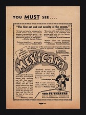 Revista Musical Mexicana "MEXICANA" Vincente Gomez 1939 Broadway FLOP Flyer comprar usado  Enviando para Brazil