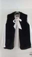 Schwarze kunstfellweste jette gebraucht kaufen  Siershahn