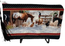 Bolsa com zíper CAVALO PÔNEI FAZENDA ANIMAL JOIAS COSMÉTICAS CÂMERA FEITA À MÃO comprar usado  Enviando para Brazil