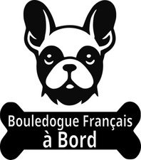 Sticker bouledogue français d'occasion  La Roche-sur-Yon