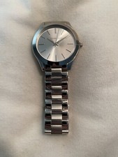 Usado, Relógio Michael Kors Original MK3178 Feminino Slim Runway Prata Aço Inoxidável 42mm comprar usado  Enviando para Brazil