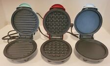 Minis de 3 painéis ~ Chapa, grelha e máquina de waffle ~ 4” ~ antiaderente, 350 Watts - Novo comprar usado  Enviando para Brazil