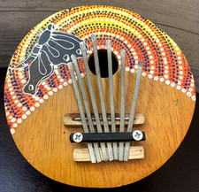 Painted coconut mbira for sale  Hanford