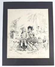 Auto-retrato original 1921 ELLIS SILAS desenho a tinta Ilhas Trobriand Nova Guiné comprar usado  Enviando para Brazil