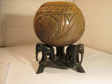 Carved wooden bowl for sale  LOCHGILPHEAD
