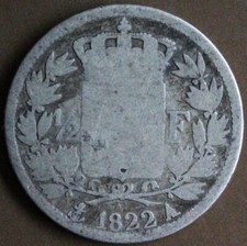 Francia 1/2 Franco Luis XVIII 1822A Plata, usado comprar usado  Enviando para Brazil
