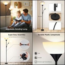 Floor lamp black for sale  Denver