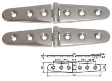 Charnière inox 152x30mm d'occasion  Nice-