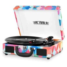 Gravador Victrola Journey Suitcase - Impressão geográfica comprar usado  Enviando para Brazil