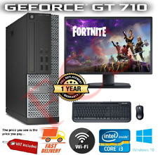 Velocidade Para Jogos Pc Torre Dell Pacote Conjunto Completo Sistema De Computador Intel i3 8GB 1TB GT710 comprar usado  Enviando para Brazil