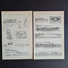 Pair antique prints for sale  ROMFORD