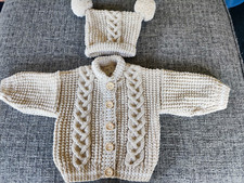 Hand knitted aran for sale  GOOLE