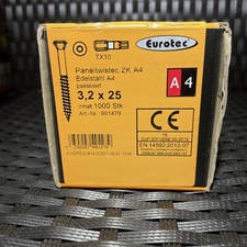 Edelstahl dielenschrauben zier gebraucht kaufen  Lotte