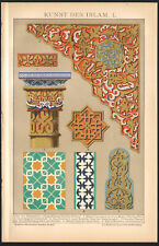 1897 lithograph islamic d'occasion  Expédié en Belgium