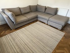 Corner sofa footstool for sale  THAMES DITTON