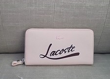 Nova carteira Lacoste grande com zíper em torno do logotipo rosa US$ 105 (2) comprar usado  Enviando para Brazil
