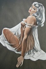 Lithographie pinup réalisé d'occasion  Boulogne-sur-Mer