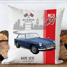 Personalised mgb cushion for sale  BRIDGNORTH