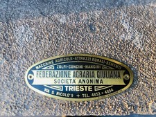 Vecchia targhetta macchine usato  Trieste
