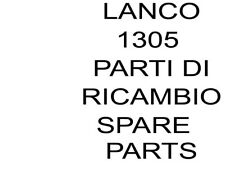 Ricambi lanco 1305 usato  Cesena
