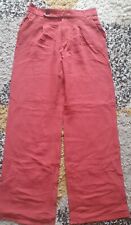 Zara red trousers for sale  LOUGHTON