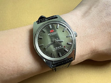 Relógio masculino vintage SEA-GULL 35mm corda manual mostrador verde comprar usado  Enviando para Brazil