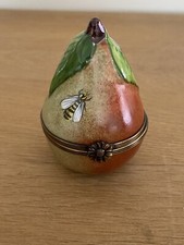 Limoges pear trinket for sale  BOGNOR REGIS