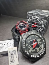 Casio G-Shock GD-120CM módulo de relógio digital camuflado vermelho 3427 com caixa e papéis, usado comprar usado  Enviando para Brazil