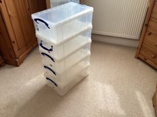 a4 storage box clear for sale  MELTON MOWBRAY