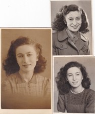 Três fotografias vintage de estúdio de adolescente da década de 1940 história social comprar usado  Enviando para Brazil