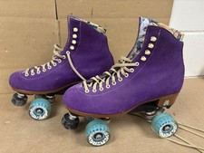 Patins Moxi Lolly de camurça roxa tamanho 7, serve para tamanho feminino 8-8.5 comprar usado  Enviando para Brazil
