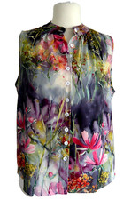 Bluse effekt blumen gebraucht kaufen  Dillingen a.d.Donau