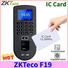 Sistema de acceso y asistencia de tiempo de huellas dactilares pantalla a color Zkteco F19 TCP/IP IC segunda mano  Embacar hacia Mexico