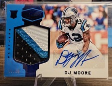 Panini Plates & Patches 2018 DJ Moore Blue/50 #209 RPA Rookie Patch Auto RC 🔥 segunda mano  Embacar hacia Mexico