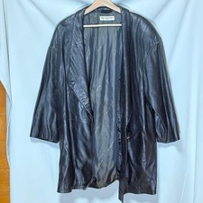 JAQUETA DE COURO USADA [BALENCIAGA] CASACO PRETO BOM comprar usado  Enviando para Brazil