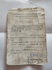 Libretto piaggio vespa usato  San Cipriano Po