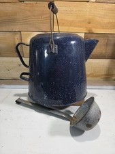 Vintage large enamelcoffee for sale  Levelland