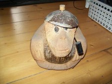 Spardose affenkopf geschnitzt gebraucht kaufen  Deutschland