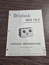 Mcintosh 102 service for sale  Elma