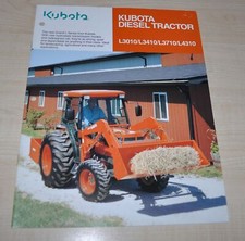 Kubota L3010 L3410 L3710 L4310 Ciągnik wysokoprężny Japońska broszura Broszura Broszura na sprzedaż  PL