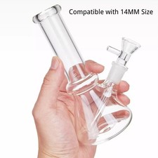 Usado, Cachimbo de água pequeno bong de vidro grosso 6"" copo borbulhador com tigela de 14 mm comprar usado  Enviando para Brazil