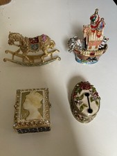 Enamel trinket boxes for sale  TORQUAY