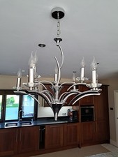Silver armed chandelier for sale  READING