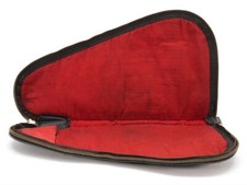 Estojo macio de couro marrom 15" com interior de flanela vermelha comprar usado  Enviando para Brazil