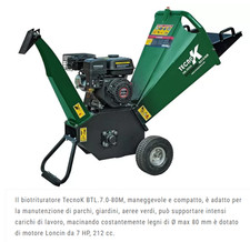 Biotrituratore scoppio tecnok usato  Supersano