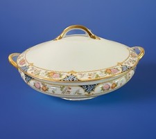 NORITAKE Antigo -O Magenta- Porcelana Porcelana 10" Rnd Veg Tigela/Tampa Muito Bom Estado Usado, usado comprar usado  Enviando para Brazil