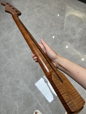 AAAA Jazz BASS 21 trastes torrado chama bordo braço de guitarra aço inoxidável 34 polegadas comprar usado  Enviando para Brazil