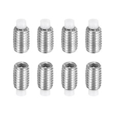 Używany, 8 Pcs M5x8mm Nylon Tip Grub Screw,Stainless Steel Metric Hex Socket Set Screw na sprzedaż  Wysyłka do Poland