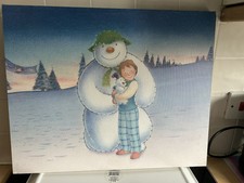 Snowman snowdog canvas for sale  SOUTHAMPTON